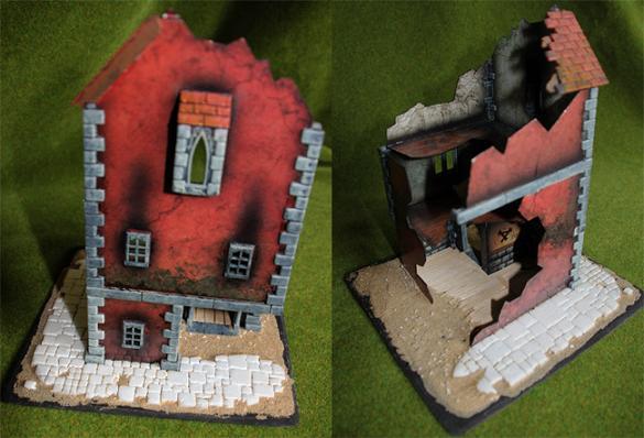 Das Mordheim Haus mit Grundplatte